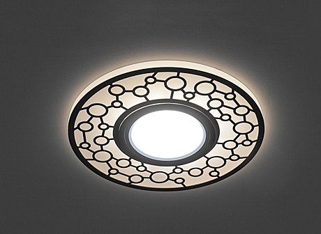 Светильник встраиваемый с LED подсветкой Feron CD990 потолочный MR16 G5.3 белый
