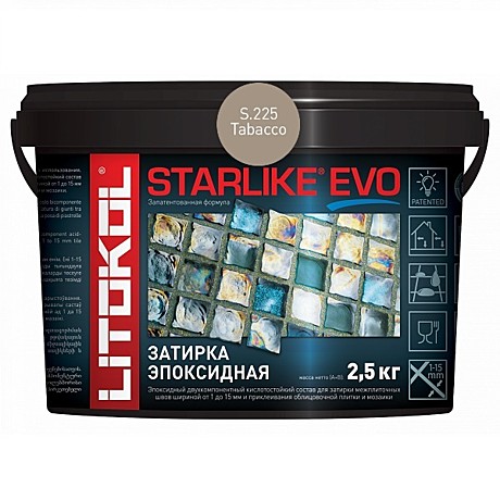 Затирка эпоксидная LITOKOL STARLIKE EVO S.105 Bianco Titanio 2,5 кг