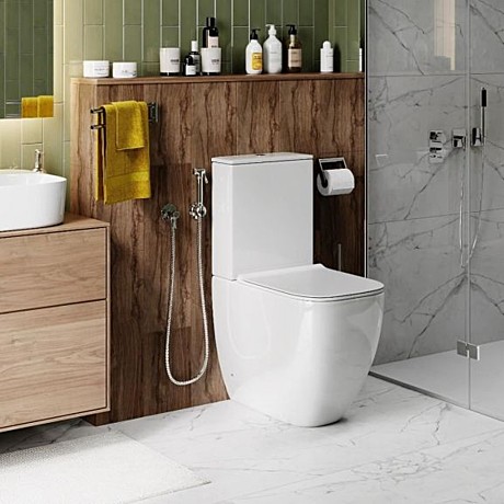 Унитаз-компакт Cerutti Spa Chika, безободковый 
