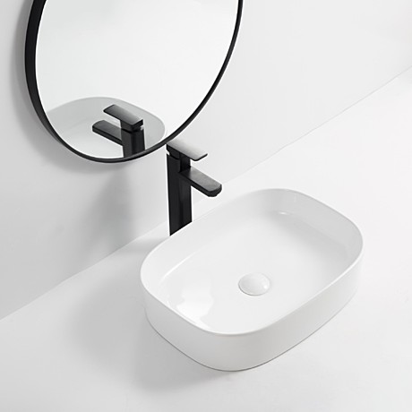 Раковина накладная ROYCE MILK, 510*370*120, белый