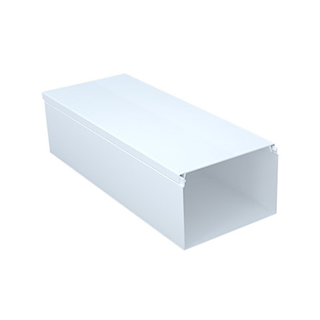 Кабель-канал ПВХ 60х40 мм, двойной замок, белый (2 м)