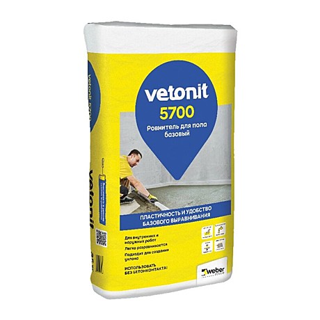 Ровнитель для пола Vetonit 5700 базовый (25 кг)