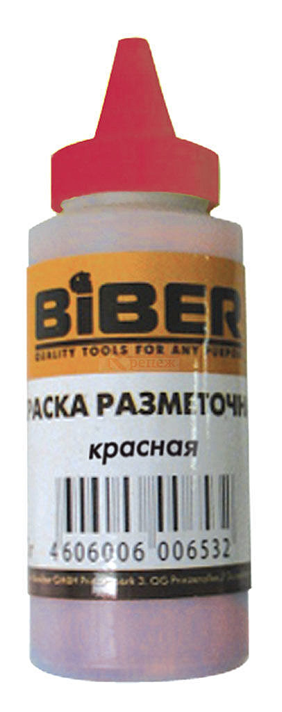 Краска разметочная Biber 43201 порошковая красная (0,115 кг)