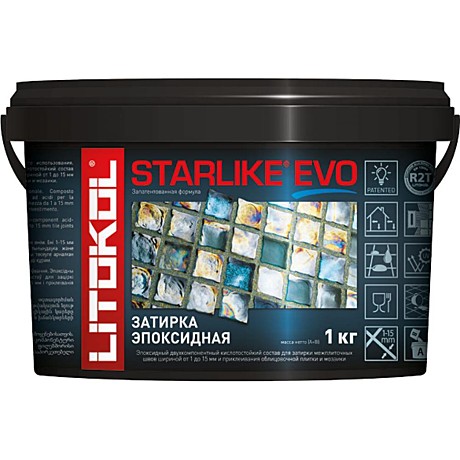 Затирка эпоксидная LITOKOL STARLIKE EVO  S.110 GRIGIO PERLA 1 кг