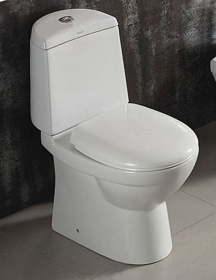 Унитаз-компакт Azario AZ-2015-P 36*72,5 безободковый с крышкой-сиденьем микролифт P-trap