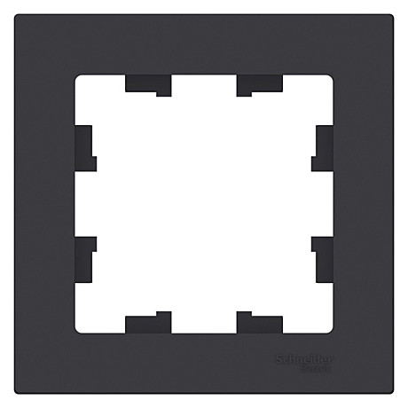 Рамка 1-постовая Atlasdesign SE ATN001001, IP20, карбон