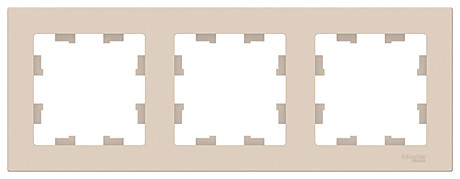 Рамка 3-х постовая Atlasdesign SE ATN000203, универсальная, IP20, бежевая