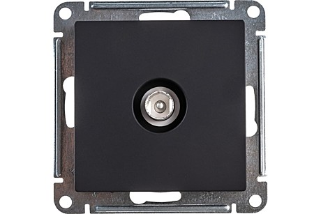 Розетка TV Atlasdesign SE ATN001093, 1 гнездо, карбон